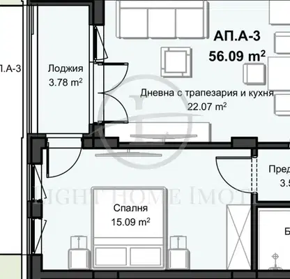Снимка 4 — Двустаен апартамент в Пловдив, Христо Смирненски