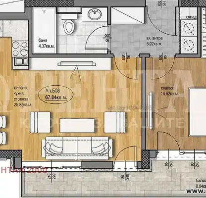 Photo 3 — 2-bedroom apartment in Plovdiv, Hristo Smirnenski