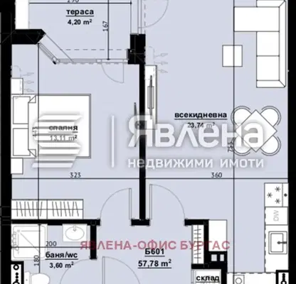 Снимка 5 — Двустаен апартамент в Бургас, Изгрев