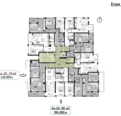 Снимка 2 — Двустаен апартамент във Варна, Изгрев