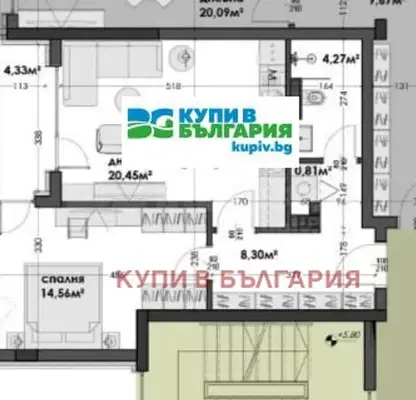 Снимка 5 — Двустаен апартамент в Изгрев, Варна с паркомясто