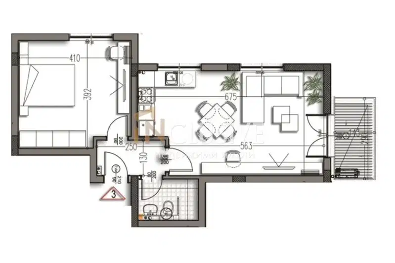 2-bedroom apartment in Varna, Izgrev