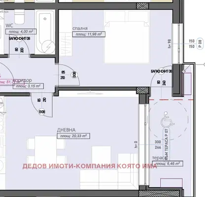 Photo 3 — 2-bedroom apartment in Stara Zagora, Jeleznik - Centyr
