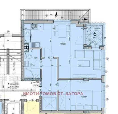 Снимка 5 — Двустаен апартамент в Стара Загора, Железник - изток