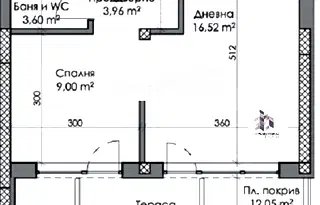 Двустаен апартамент в Пловдив, Каменица 2