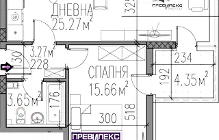 Двустаен апартамент в Пловдив, Каменица 2
