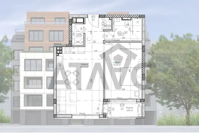 2-bedroom apartment in Plovdiv, Kamenica 2