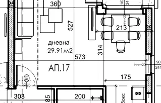 Двустаен апартамент в София, Карпузица