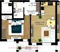 Снимка 2 — Двустаен апартамент в Пловдив, Коматевско шосе