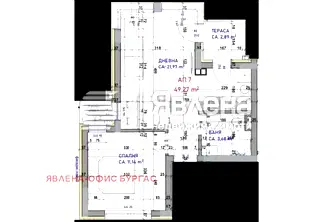 Двустаен апартамент в Бургас, Крайморие
