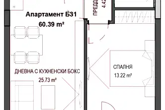 Двустаен апартамент в София, Кръстова вада