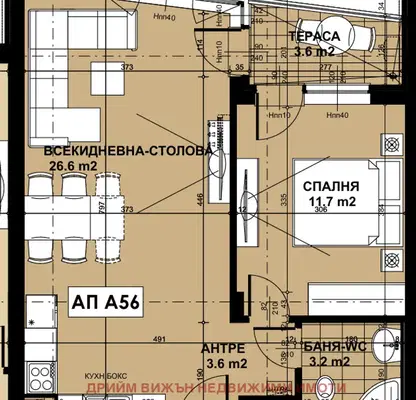Снимка 5 — Двустаен апартамент в София, Кръстова вада