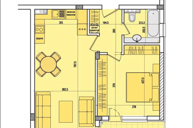 2-bedroom apartment in Sofiya, Krystova Vada