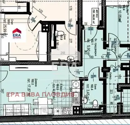 Снимка 3 — Двустаен апартамент в Пловдив, Кършияка