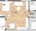 Снимка 2 — Двустаен апартамент в Пловдив, Кършияка