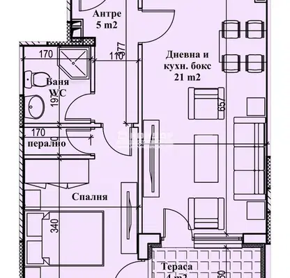 Photo 3 — 2-bedroom apartment in Plovdiv, Kyrshiyaka