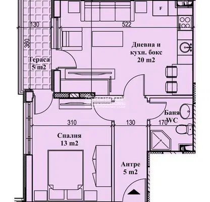 Photo 4 — 2-bedroom apartment in Plovdiv, Kyrshiyaka