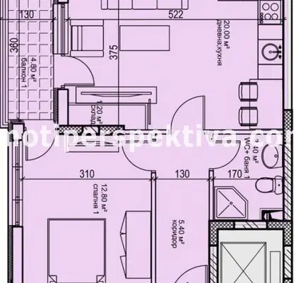 Photo 4 — 2-bedroom apartment in Plovdiv, Kyrshiyaka