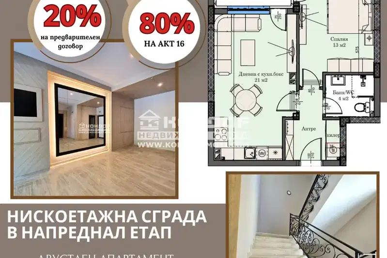 2-bedroom apartment in Plovdiv, Kyrshiyaka