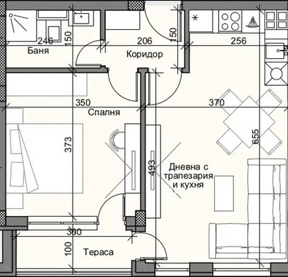 Photo 3 — 2-bedroom apartment in Plovdiv, Kyrshiyaka