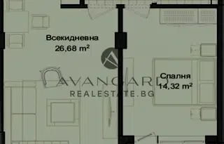 Двустаен апартамент в Пловдив, Кършияка