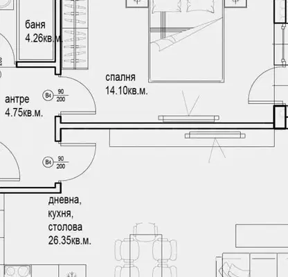 Снимка 3 — Двустаен апартамент в Пловдив, Кършияка