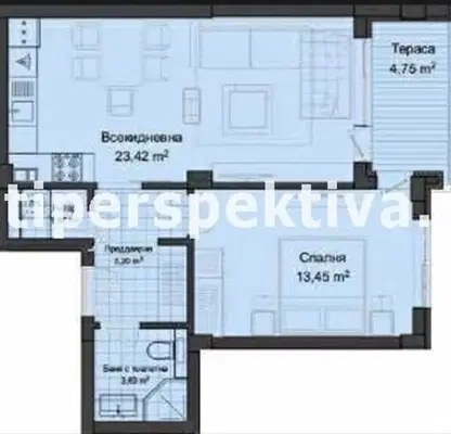 Снимка 3 — Двустаен апартамент в Пловдив, Кършияка