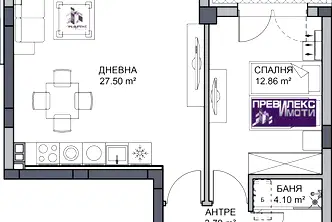 Двустаен апартамент в Пловдив, Кършияка