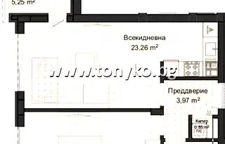 2-стаен апартамент с панорамна тераса в Кършияка, Пловдив