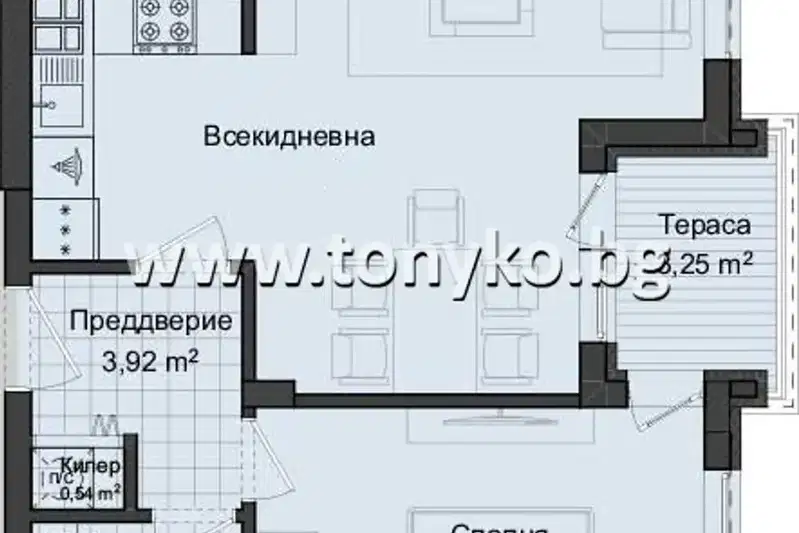 2-bedroom apartment in Plovdiv, Kyrshiyaka