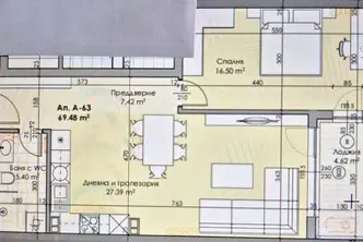 Двустаен апартамент в Пловдив, Кършияка
