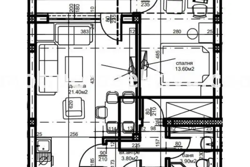 2-bedroom apartment in Plovdiv, Kyuchuk Parij