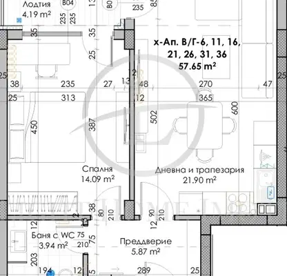 Снимка 3 — Двустаен апартамент в Пловдив, Кючук Париж