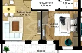 Двустаен апартамент в Пловдив, Кючук Париж