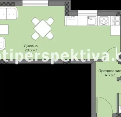 Снимка 5 — Двустаен апартамент в Пловдив, Кючук Париж