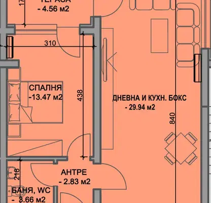 Снимка 3 — Двустаен апартамент в Пловдив, Кючук Париж