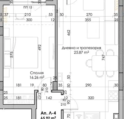 Photo 3 — 2-bedroom apartment in Plovdiv, Kyuchuk Parij