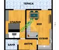 Снимка 2 — Двустаен апартамент с голяма тераса в Лазур, Бургас