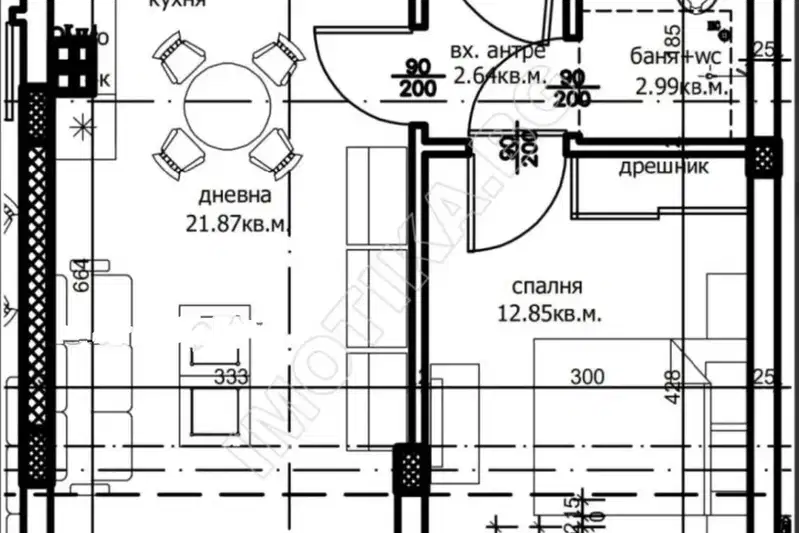2-bedroom apartment in Varna, Levski 1