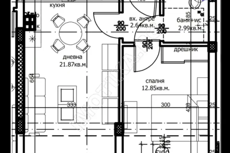 2-bedroom apartment in Varna, Levski 1