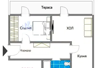 Двустаен апартамент във Варна, Левски 1