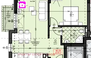 Двустаен апартамент в София, Левски В