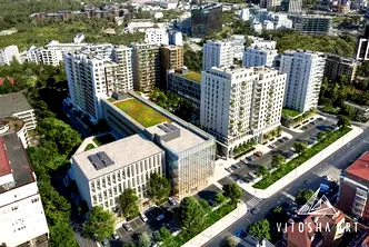 Просторен двустаен апартамент с озеленена тераса в Лозенец, София