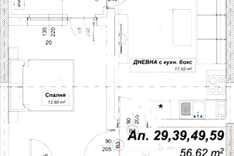 Едностаен апартамент с тухлено строителство в Люлин 10