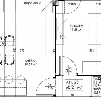 Снимка 3 — Двустаен апартамент в София, Люлин 10