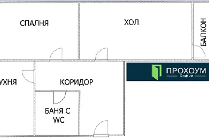 Двустаен апартамент в София, Люлин 2