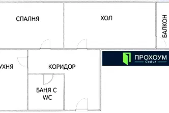 Двустаен апартамент в София, Люлин 2
