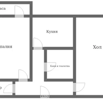 Снимка 2 — Двустаен апартамент в София, Люлин 3