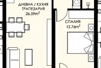 Двустаен апартамент в София, Люлин 9