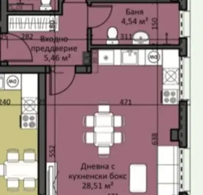 Снимка 2 — Двустаен апартамент в Люлин 9 с тераса и паркинг
